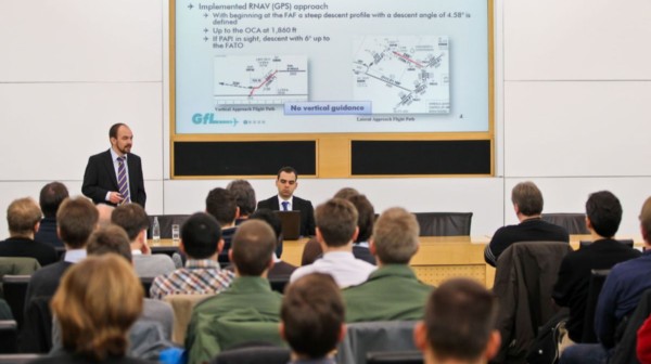 Lecture concerning navigation performance of helicopters at Eurocopter Germany