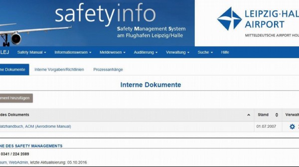 GfL supplies Mitteldeutsche Airport Holding with HTML SMS Tool version 4.0