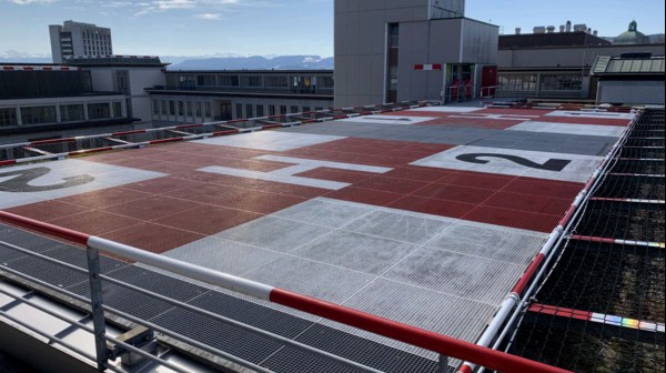 Modernized helipad at Zurich University Hospital becoming operational
